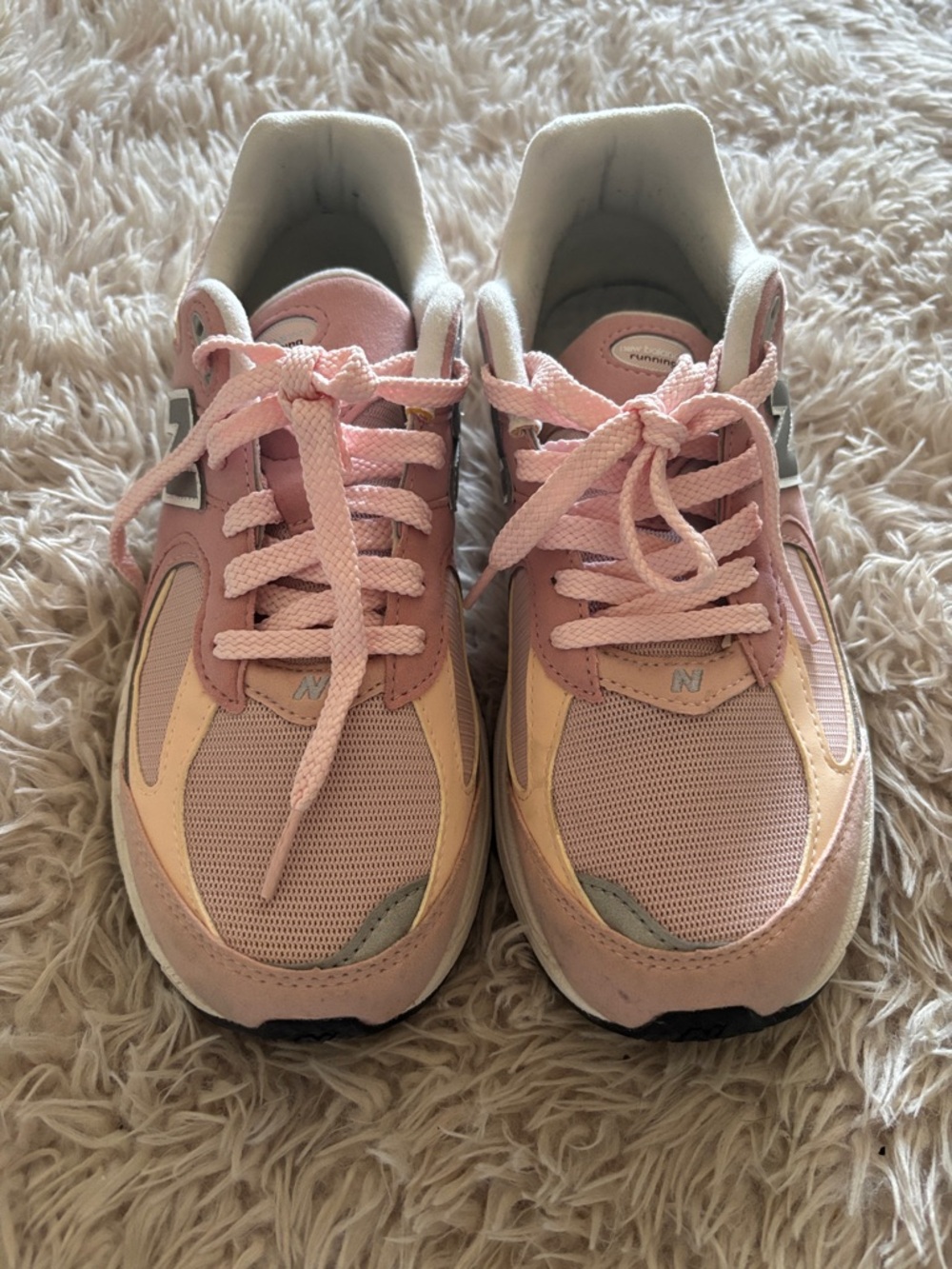 New Balance Pink Multi-Accent Athletic Sneakers